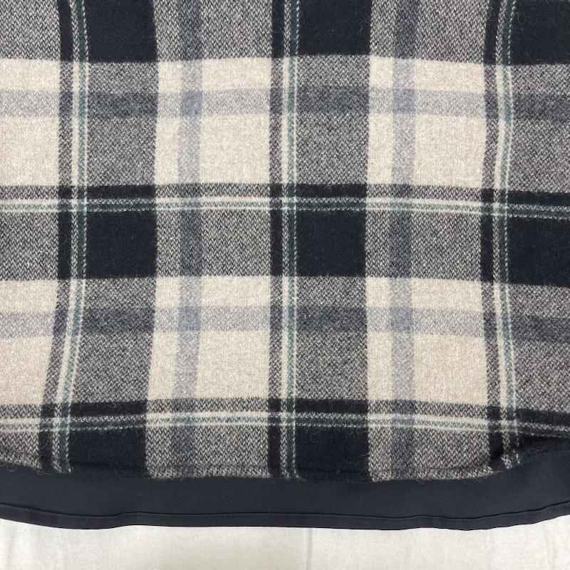 サノバチーズ SON OF THE CHEESE トレーナー 長袖 日本製 Half Zip Panel Check Shirt チェック柄 ウール レーヨン SC2320-SH04 L 黒 / ブラック / black メンズ USED 古着 中古 50158359