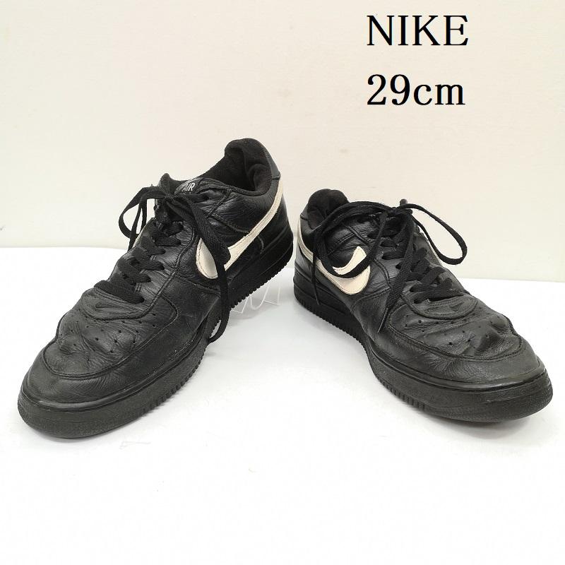 ナイキ NIKE スニーカー スニーカー Air Force 1 本革 01年製 レザ－ スニーカー 29.0cm 黒 / ブラック / black メンズ USED 古着 中古 50158384