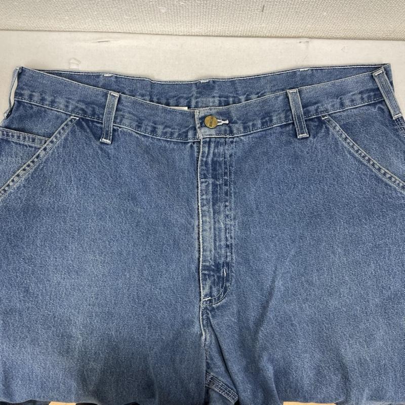 カーハート Carhartt パンツ ショートパンツ B13 DST original dungaree fit デニム ペインター ショーツ 38インチ インディゴ / インディゴ / Indigo メンズ USED 古着 中古 50158389