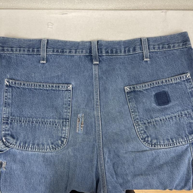 カーハート Carhartt パンツ ショートパンツ B13 DST original dungaree fit デニム ペインター ショーツ 38インチ インディゴ / インディゴ / Indigo メンズ USED 古着 中古 50158389