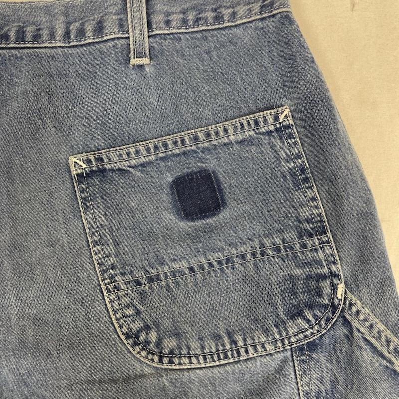 カーハート Carhartt パンツ ショートパンツ B13 DST original dungaree fit デニム ペインター ショーツ 38インチ インディゴ / インディゴ / Indigo メンズ USED 古着 中古 50158389