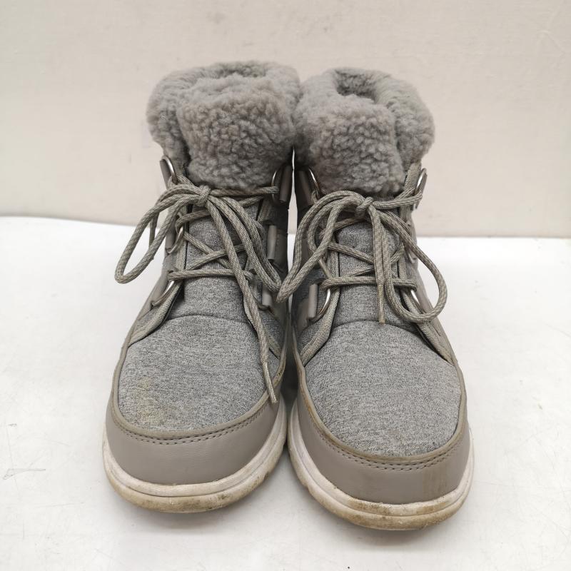 ソレル SOREL ブーツ 一般 スノーブーツ エクスプローラー カーニバル スウェット 24.0cm 灰 / グレー / gray レディース USED 古着 中古 50158394