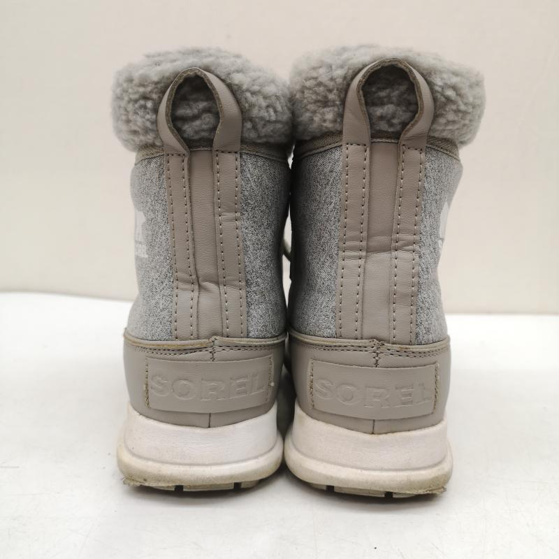 ソレル SOREL ブーツ 一般 スノーブーツ エクスプローラー カーニバル スウェット 24.0cm 灰 / グレー / gray レディース USED 古着 中古 50158394