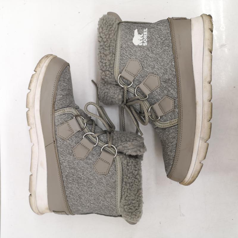 ソレル SOREL ブーツ 一般 スノーブーツ エクスプローラー カーニバル スウェット 24.0cm 灰 / グレー / gray レディース USED 古着 中古 50158394