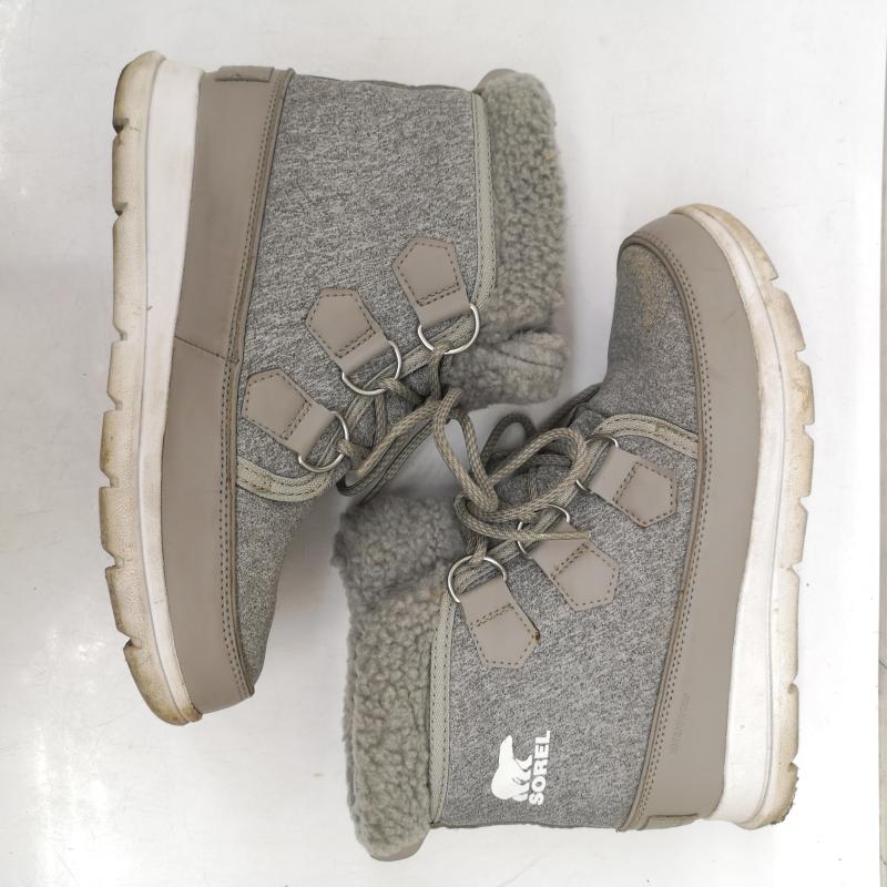 ソレル SOREL ブーツ 一般 スノーブーツ エクスプローラー カーニバル スウェット 24.0cm 灰 / グレー / gray レディース USED 古着 中古 50158394