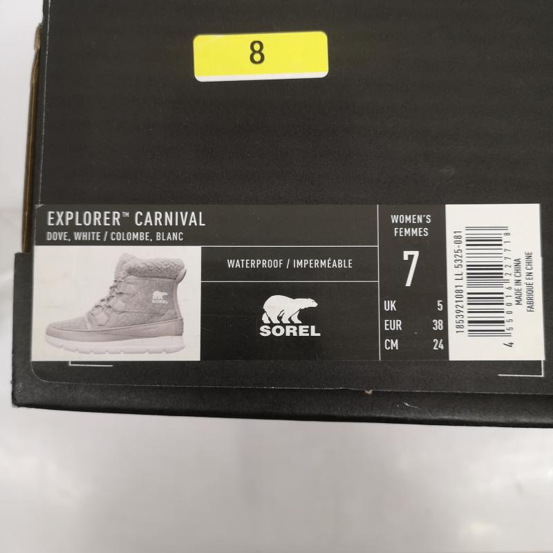 ソレル SOREL ブーツ 一般 スノーブーツ エクスプローラー カーニバル スウェット 24.0cm 灰 / グレー / gray レディース USED 古着 中古 50158394