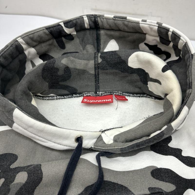 シュプリーム Supreme パーカー 長袖 13aw Snow Camo Box Logo Hooded Sweatshirt BOX ロゴ スノーカモ パーカー S 黒 / ブラック / black X 灰 / グレー / gray メンズ USED 古着 中古 50158397