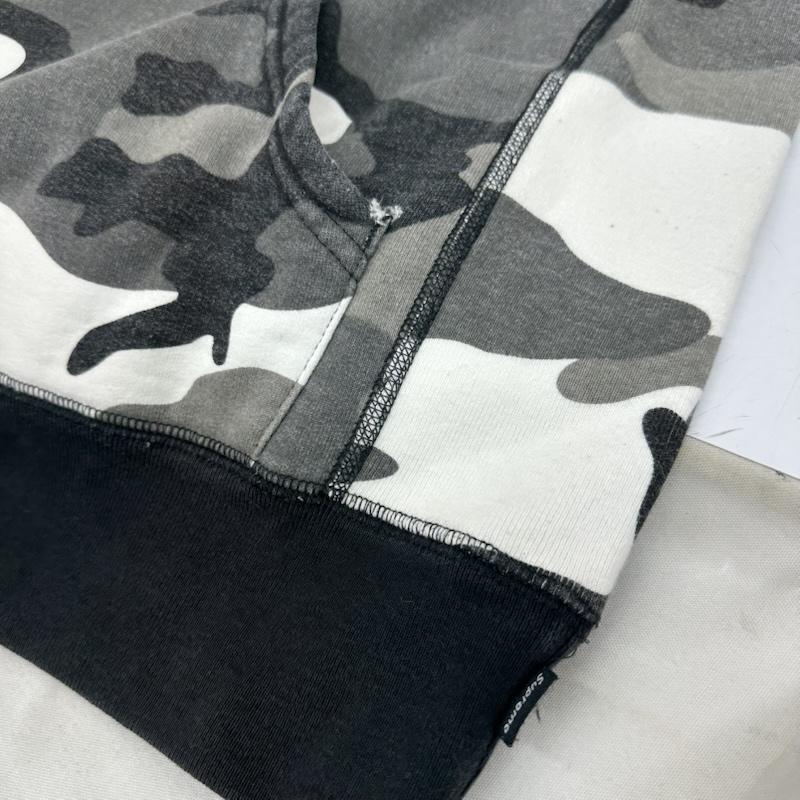 シュプリーム Supreme パーカー 長袖 13aw Snow Camo Box Logo Hooded Sweatshirt BOX ロゴ スノーカモ パーカー S 黒 / ブラック / black X 灰 / グレー / gray メンズ USED 古着 中古 50158397