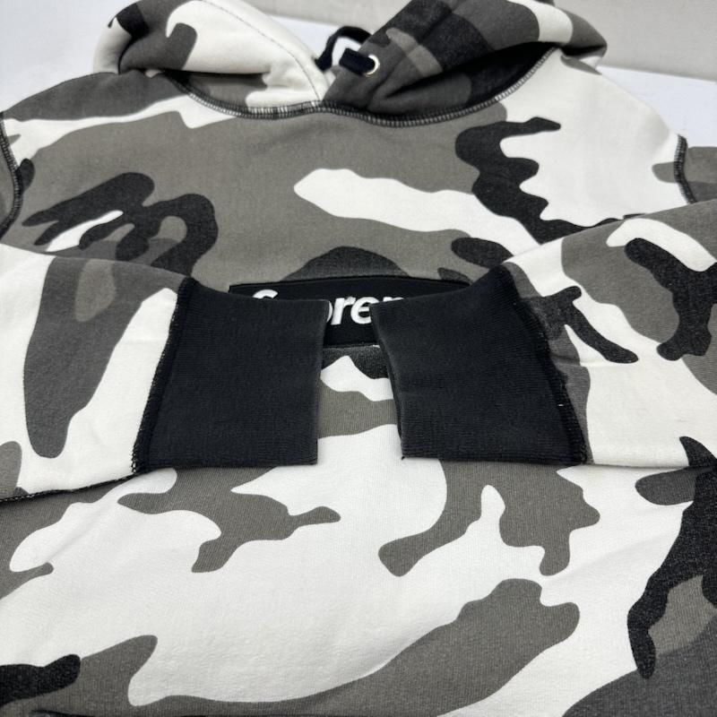 シュプリーム Supreme パーカー 長袖 13aw Snow Camo Box Logo Hooded Sweatshirt BOX ロゴ スノーカモ パーカー S 黒 / ブラック / black X 灰 / グレー / gray メンズ USED 古着 中古 50158397