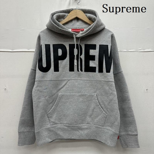 シュプリーム Supreme パーカー 長袖 14AW Banner Pullover Hoodie ロゴ スウェット パーカー S 灰 / グレー / gray メンズ USED 古着 中古 50158399