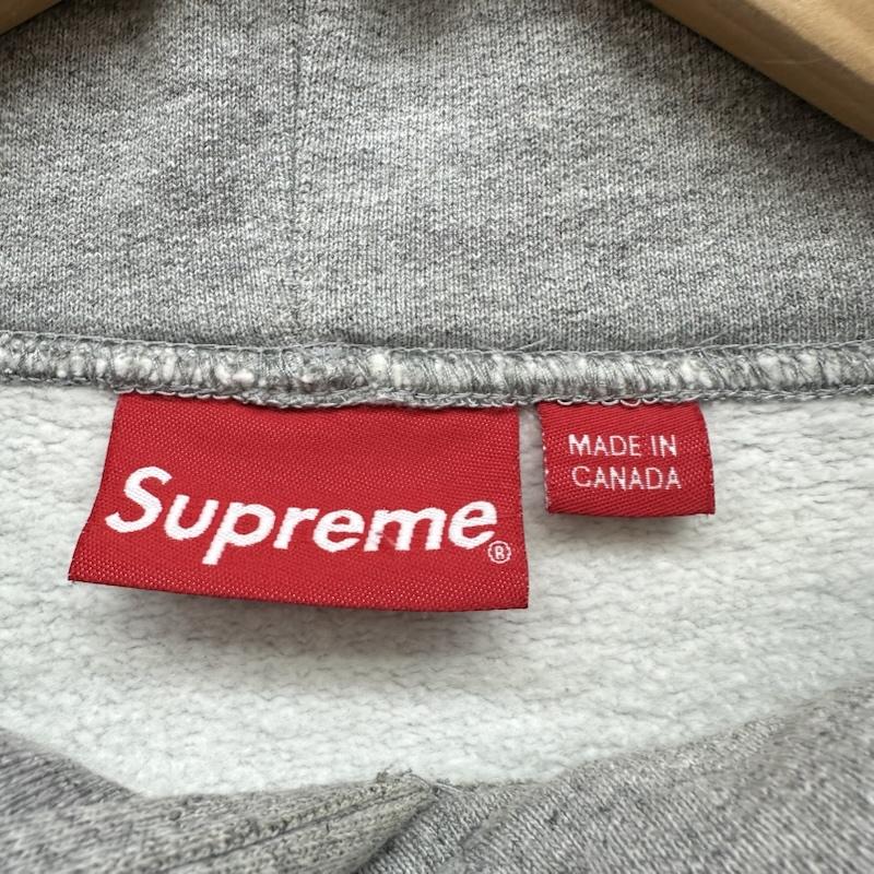 シュプリーム Supreme パーカー 長袖 14AW Banner Pullover Hoodie ロゴ スウェット パーカー S 灰 / グレー / gray メンズ USED 古着 中古 50158399