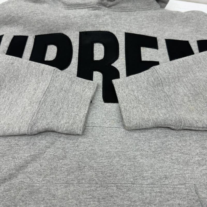 シュプリーム Supreme パーカー 長袖 14AW Banner Pullover Hoodie ロゴ スウェット パーカー S 灰 / グレー / gray メンズ USED 古着 中古 50158399