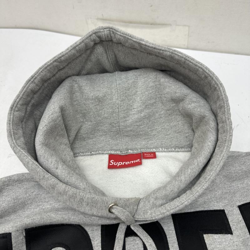 シュプリーム Supreme パーカー 長袖 14AW Banner Pullover Hoodie ロゴ スウェット パーカー S 灰 / グレー / gray メンズ USED 古着 中古 50158399
