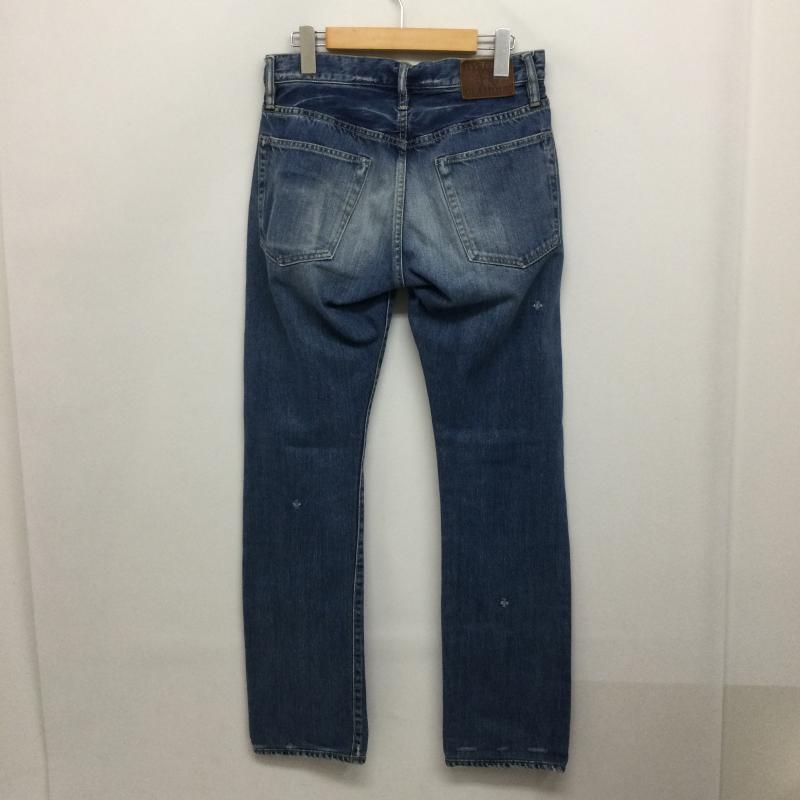 ヒステリックグラマー HYSTERIC GLAMOUR パンツ デニム、ジーンズ HYSTERIC GLAMOUR ヒステリックグラマー 0263AP23 SP加工 小窓 スタッズ リメイク ストレート デニム パンツ 30インチ 無地 インディゴ / インディゴ / Indigo メンズ USED 古着 中古 50158406