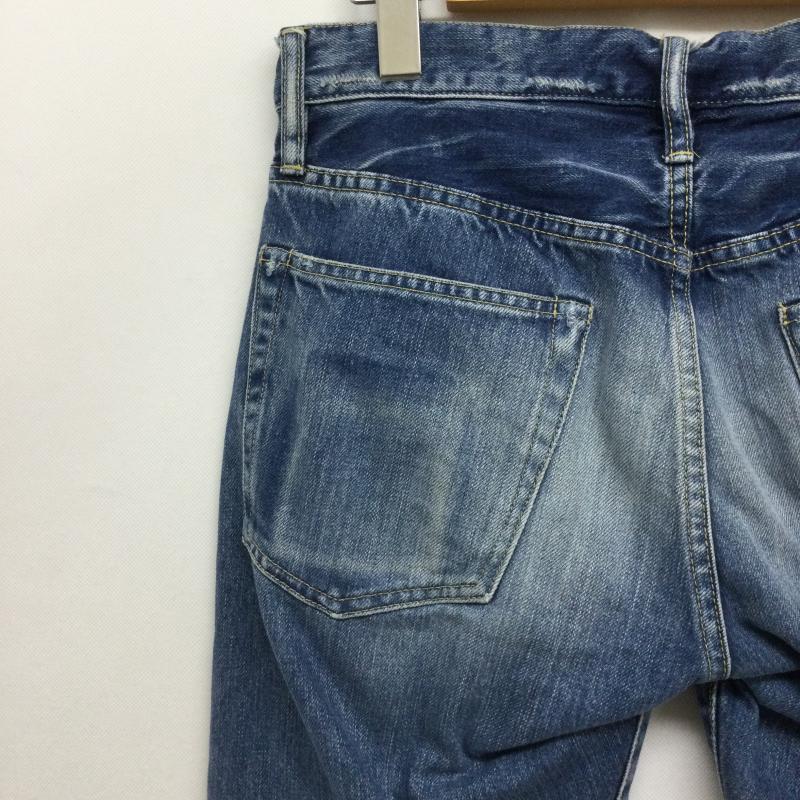 ヒステリックグラマー HYSTERIC GLAMOUR パンツ デニム、ジーンズ HYSTERIC GLAMOUR ヒステリックグラマー 0263AP23 SP加工 小窓 スタッズ リメイク ストレート デニム パンツ 30インチ 無地 インディゴ / インディゴ / Indigo メンズ USED 古着 中古 50158406