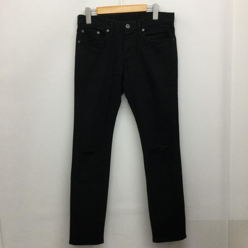 ヒステリックグラマー HYSTERIC GLAMOUR パンツ デニム、ジーンズ ヒステリック グラマー 0651AP05 ダメージ ストレッチ デニムパンツ 30インチ 無地 黒 / ブラック / black メンズ USED 古着 中古 50158419