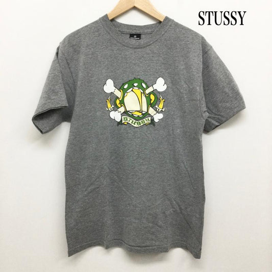ステューシー STUSSY Tシャツ 半袖 STUSSY CUSTOMADE Tシャツ　MADE IN USA 2 プリント 灰 / グレー / gray メンズ USED 古着 中古 50158435