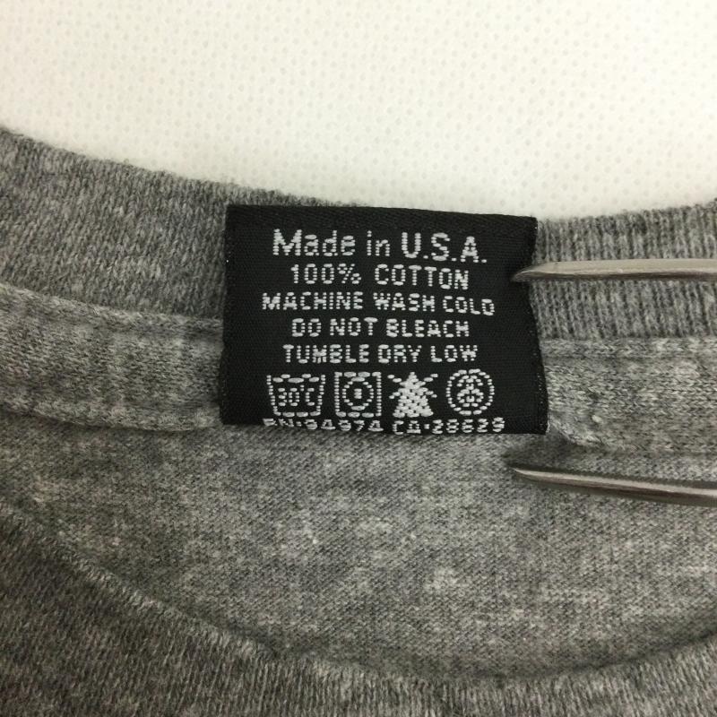 ステューシー STUSSY Tシャツ 半袖 STUSSY CUSTOMADE Tシャツ　MADE IN USA 2 プリント 灰 / グレー / gray メンズ USED 古着 中古 50158435