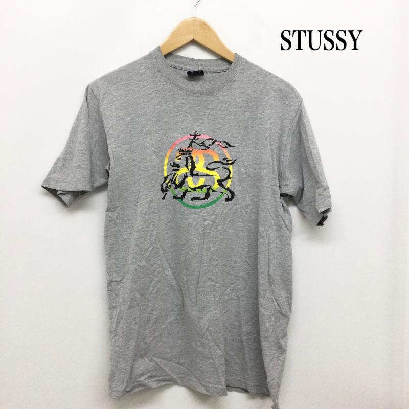 ステューシー STUSSY Tシャツ 半袖 STUSSY Tシャツ ラスタライオン　OLD M プリント 灰 / グレー / gray メンズ USED 古着 中古 50158437