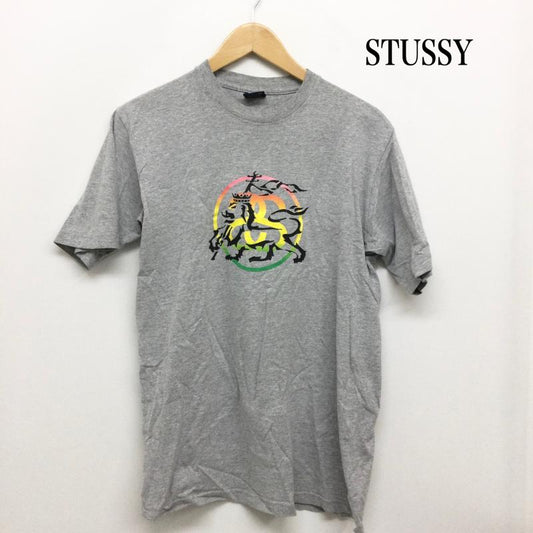 ステューシー STUSSY Tシャツ 半袖 STUSSY Tシャツ ラスタライオン　OLD M プリント 灰 / グレー / gray メンズ USED 古着 中古 50158437