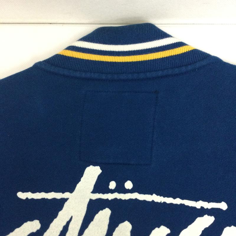 ステューシー STUSSY ジャケット、上着 ジャンパー、ブルゾン STUSSY スタジャン　コットン　ブルー M ロゴ、文字 青 / ブルー / blue メンズ USED 古着 中古 50158440
