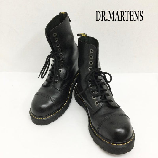 ドクターマーチン Dr.Martens ブーツ ショートブーツ ドクターマーチン　10966 スチールトゥ　10ホールブーツ UK：8 黒 / ブラック / black メンズ USED 古着 中古 50158444