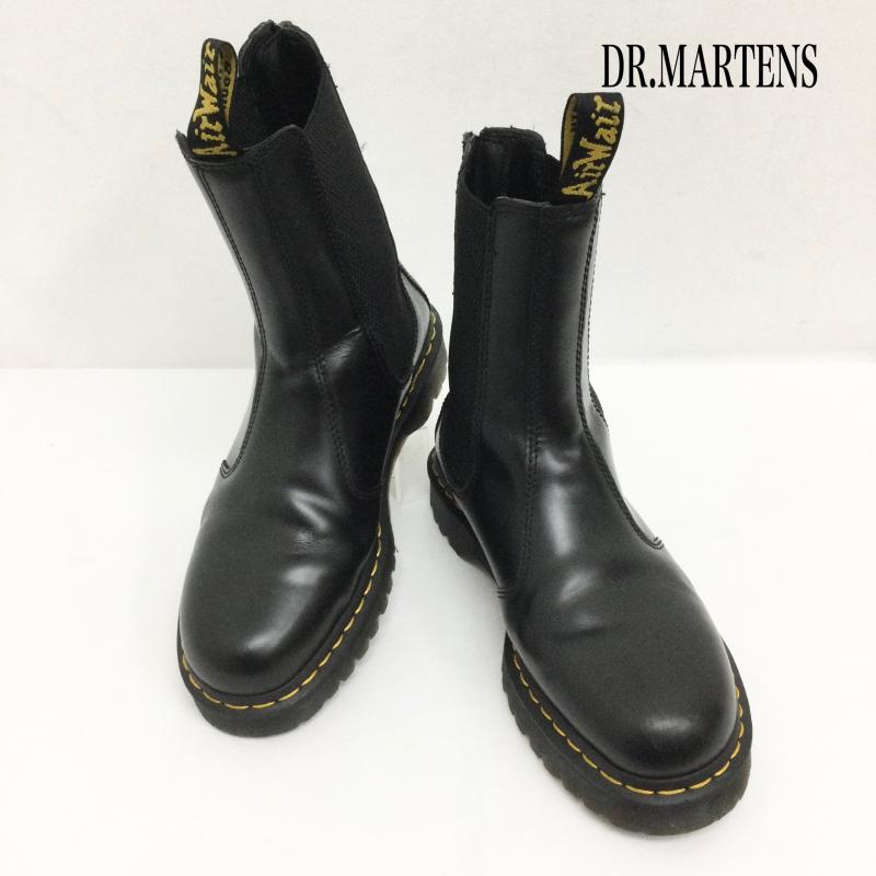 ドクターマーチン Dr.Martens ブーツ 一般 Dr.Martens ドクターマーチン レザーシューズ 2976 Hi Bex w/zip Black Smooth 27844001 サイドゴア チェルシーブーツ UK：8 黒 / ブラック / black メンズ USED 古着 中古 50158445