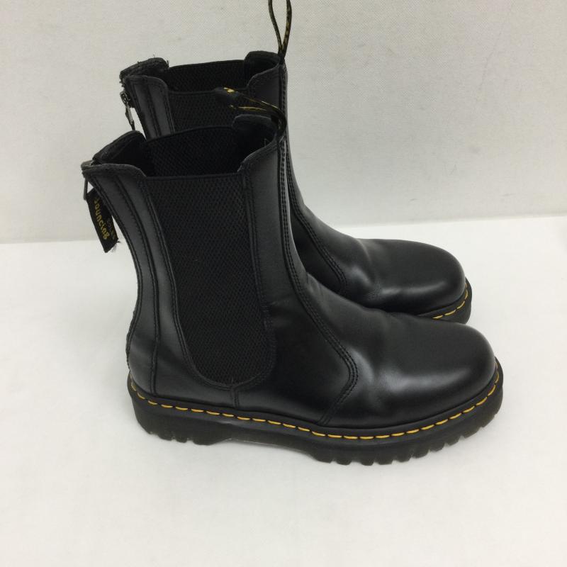 ドクターマーチン Dr.Martens ブーツ 一般 Dr.Martens ドクターマーチン レザーシューズ 2976 Hi Bex w/zip Black Smooth 27844001 サイドゴア チェルシーブーツ UK：8 黒 / ブラック / black メンズ USED 古着 中古 50158445