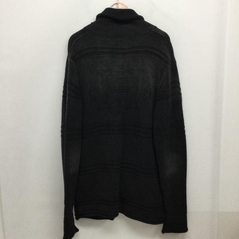 ヒステリックグラマー HYSTERIC GLAMOUR カーディガン 長袖 ショールカラー コンチョ付き ニット カーディガン 02181ND02 ユーズド加工 S  黒 / ブラック / black メンズ USED 古着 中古 50158447