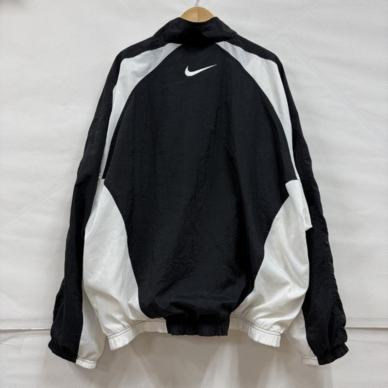 ナイキ NIKE ジャケット、上着 ジャンパー、ブルゾン 90s ナイロンジャケット フルジップ ロゴ 刺繍 ヴィンテージ XXL ワンポイント X ロゴ、文字 X 刺繍 白 / ホワイト / white X 黒 / ブラック / black メンズ USED 古着 中古 50158453