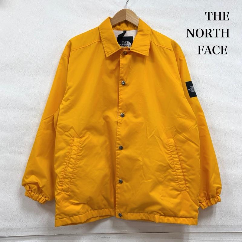 ザノースフェイス THE NORTH FACE ジャケット、上着 ジャケット、ブレザー ナイロン コーチジャケット ロゴ 刺繍 パッチ ワッペン S ロゴ、文字 X 刺繍 黄 / イエロー / yellow X 黒 / ブラック / black メンズ USED 古着 中古 50158458