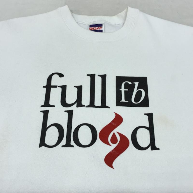ラッツ RATS トレーナー 長袖 15周年記念 FULL BLOOD クルーネック スウェット トレーナー GOATボディ 5ネーム M ロゴ、文字 白 / ホワイト / white メンズ USED 古着 中古 50158461