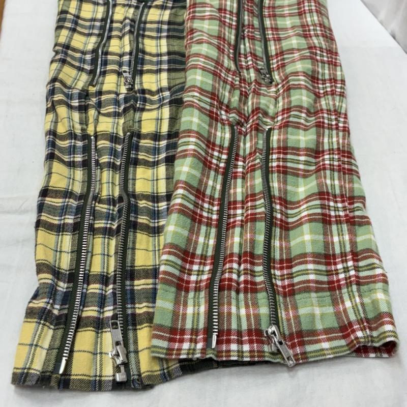 フィンガリン PHINGERIN ボトムス ボトムス 20ss クレイジー パターン チェック ボンテージ パンツ PD-201-BT-042 S チェック マルチカラー / マルチカラー / multicolor メンズ USED 古着 中古 50158465