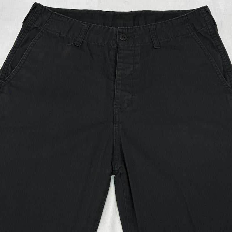 ラッツ RATS パンツ チノパン WAY OF LIFE 裾プリント コットン チノ トラウザース 12RP-0406 M ロゴ、文字 黒 / ブラック / black メンズ USED 古着 中古 50158466