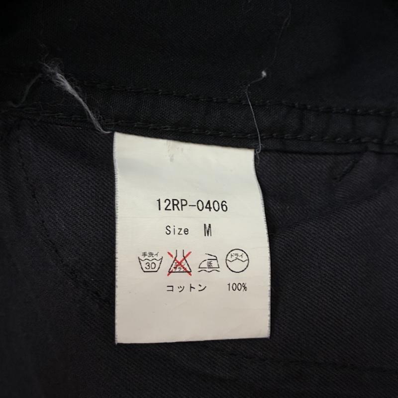ラッツ RATS パンツ チノパン WAY OF LIFE 裾プリント コットン チノ トラウザース 12RP-0406 M ロゴ、文字 黒 / ブラック / black メンズ USED 古着 中古 50158466