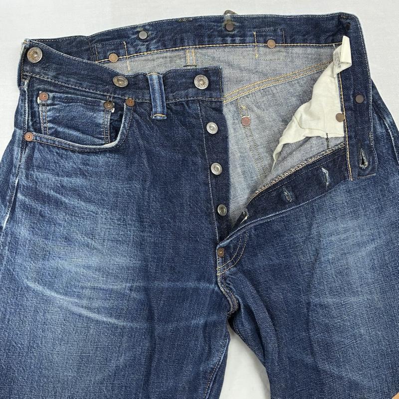 古着 USED パンツ デニム、ジーンズ TCB JEANS ティーシービー ジーンズ 20s サスペンダーボタン シンチバック ストレート デニムパンツ 30インチ インディゴ / インディゴ / Indigo メンズ USED 古着 中古 50158475