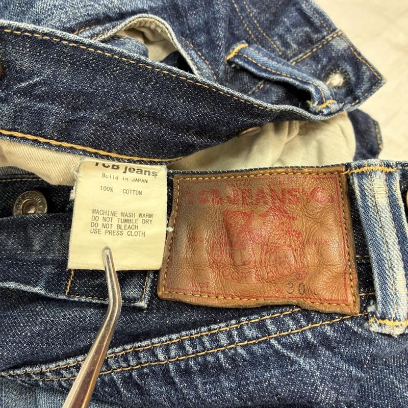 古着 USED パンツ デニム、ジーンズ TCB JEANS ティーシービー ジーンズ 20s サスペンダーボタン シンチバック ストレート デニムパンツ 30インチ インディゴ / インディゴ / Indigo メンズ USED 古着 中古 50158475