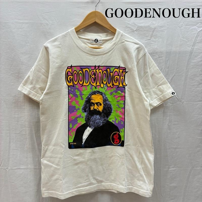 グッドイナフ GOODENOUGH Tシャツ 半袖 2016年 復刻 フランク コジック カール マルクス グラフィック アート Tシャツ - プリント 白 / ホワイト / white メンズ USED 古着 中古 50158483
