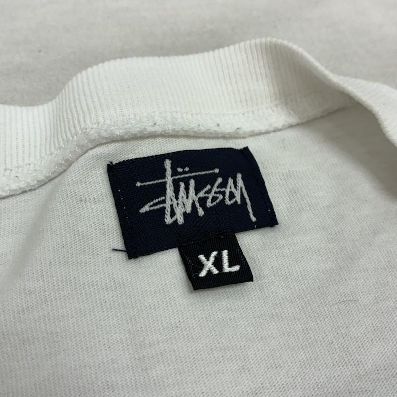 ステューシー STUSSY Tシャツ 半袖 00s USA製 old gold オールド ゴールド ライオン Tシャツ XL ロゴ、文字 X プリント 白 / ホワイト / white X 金 / ゴールド / gold color メンズ USED 古着 中古 50158484