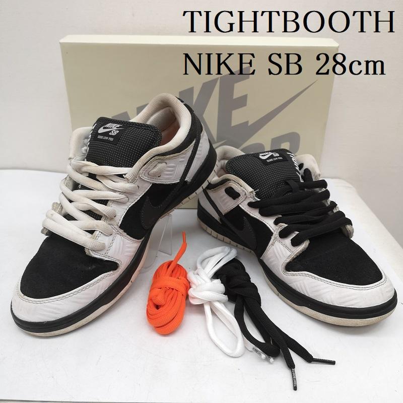 タイトブース TIGHTBOOTH スニーカー スニーカー NIKE SB ナイキ DUNK LOW PRO QS ダンクロー FD2629-100 28.0cm 白 / ホワイト / white X 黒 / ブラック / black メンズ USED 古着 中古 50158490