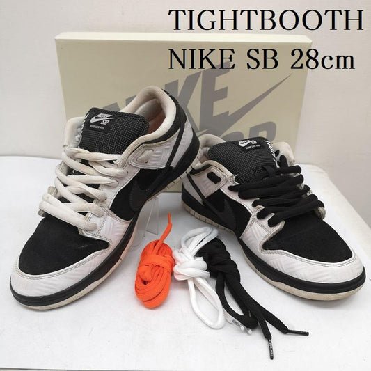 タイトブース TIGHTBOOTH スニーカー スニーカー NIKE SB ナイキ DUNK LOW PRO QS ダンクロー FD2629-100 28.0cm 白 / ホワイト / white X 黒 / ブラック / black メンズ USED 古着 中古 50158490