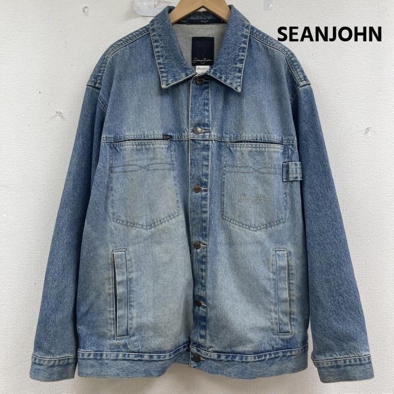 ショーンジョン SEANJOHN ジャケット、上着 ジャンパー、ブルゾン オーバーサイズ デニム ジャケット カバーオール sjoj205 L インディゴ / インディゴ / Indigo メンズ USED 古着 中古 50158493