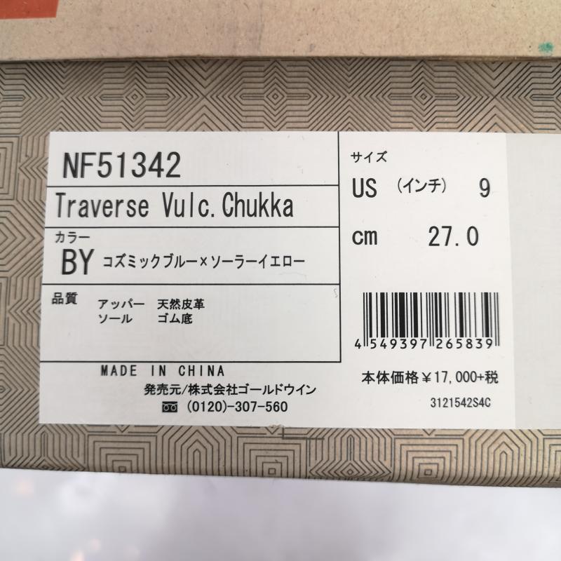 ザノースフェイス THE NORTH FACE スニーカー スニーカー Traverse Vulc Chukka NF51342 スニーカー 27.0cm 紺 / ネイビー / navy メンズ USED 古着 中古 50158494