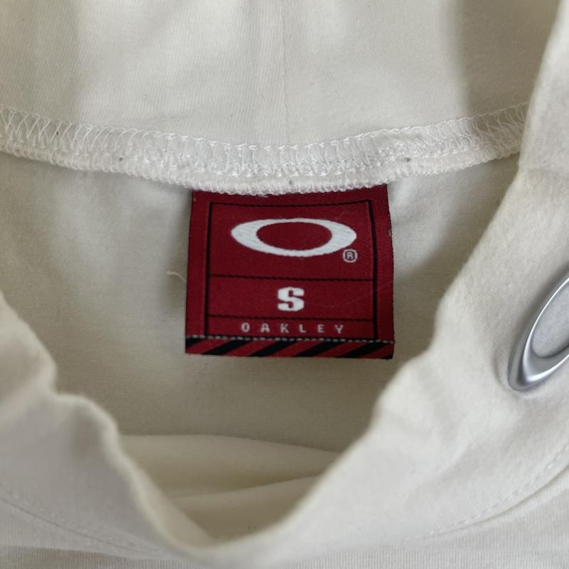 オークリー OAKLEY Tシャツ 半袖 赤タグ 00s Ellipse メタルロゴ モック ネック Tシャツ アイボリー S オフホワイト / オフホワイト / メンズ USED 古着 中古 50158498