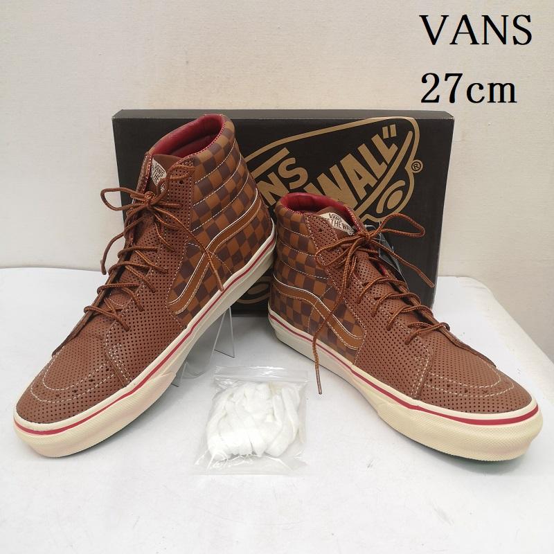 バンズ VANS スニーカー スニーカー デッドストック Deluxe 00s SK8-HI V38-DLX パンチング加工 スニーカー 27.0cm 茶 / ブラウン / brown メンズ USED 古着 中古 50158502