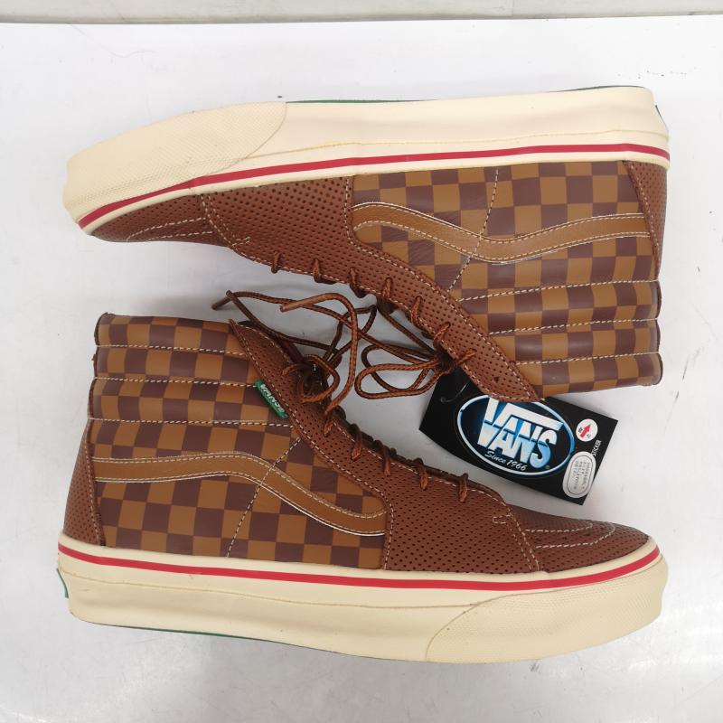 バンズ VANS スニーカー スニーカー デッドストック Deluxe 00s SK8-HI V38-DLX パンチング加工 スニーカー 27.0cm 茶 / ブラウン / brown メンズ USED 古着 中古 50158502