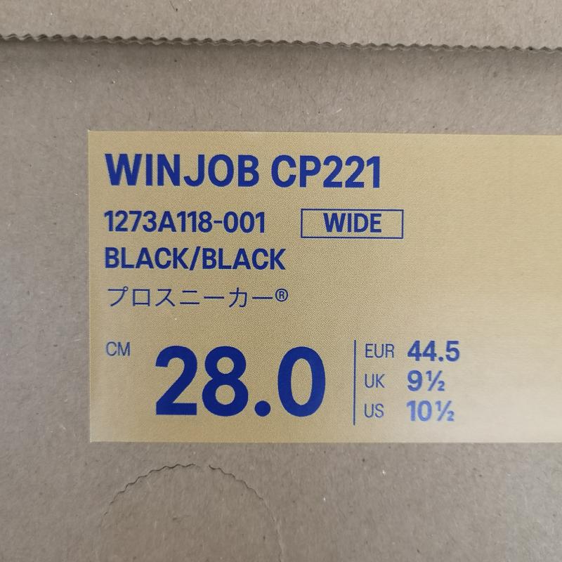 アシックス ASICS スニーカー スニーカー WINJOB CP221 1273A118 安全靴 スニーカー 先芯 28.0cm 黒 / ブラック / black メンズ USED 古着 中古 50158509