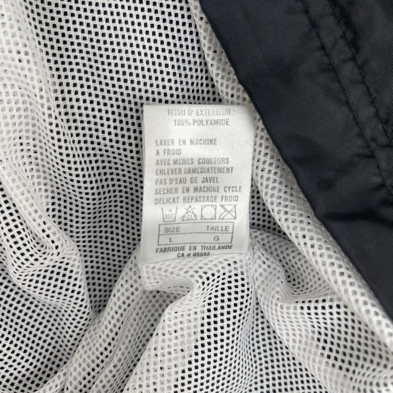 ナイキ NIKE ジャケット、上着 ジャンパー、ブルゾン 90s 刺繍 ロゴ ナイロン ジャケット フード収納 パーカー L 黒 / ブラック / black メンズ USED 古着 中古 50158517