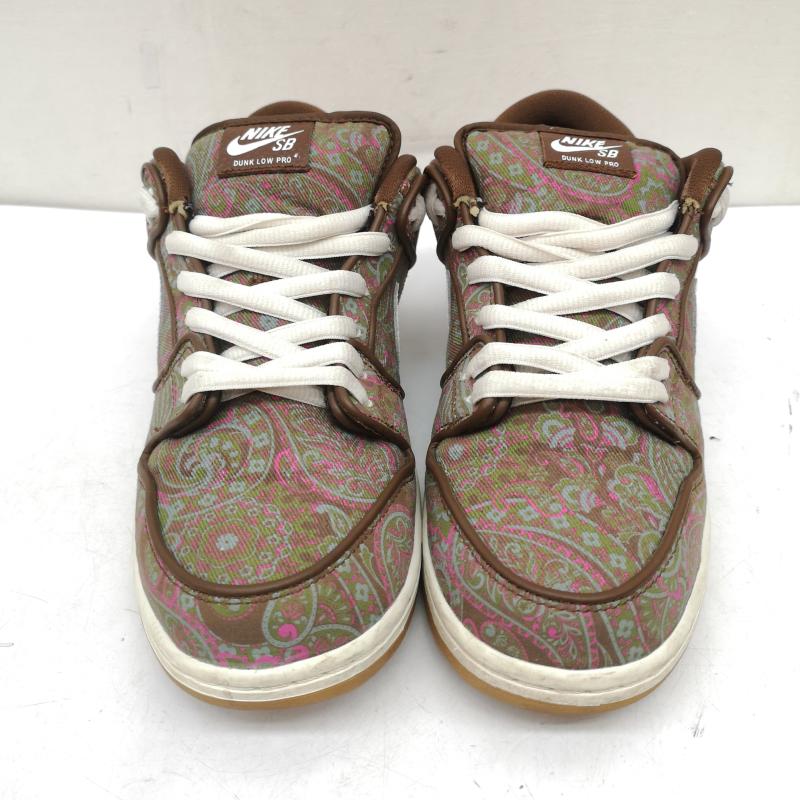ナイキ NIKE スニーカー スニーカー SB Dunk Low PRM Brown Paisley DH7534-200 ダンク ブラウンペイズリー 28.0cm メンズ USED 古着 中古 50158523