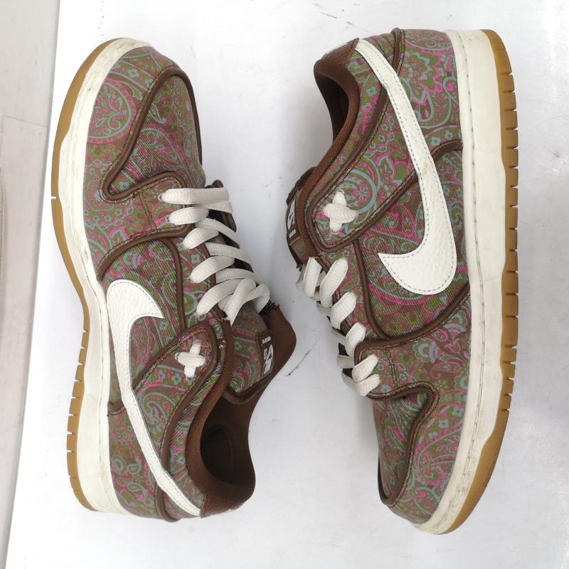 ナイキ NIKE スニーカー スニーカー SB Dunk Low PRM Brown Paisley DH7534-200 ダンク ブラウンペイズリー 28.0cm メンズ USED 古着 中古 50158523